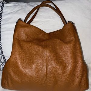 COACH Pebbled Leather Shoulder Bag